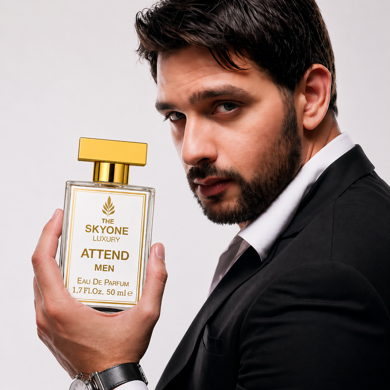Attend Luxury Men’s Perfume (EDP) 50ml | Long Lasting 12-Hour Fresh Woody Fragrance